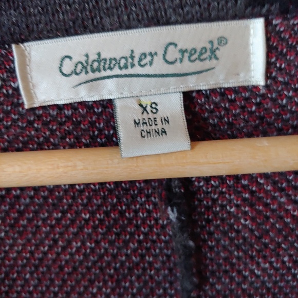 COLDWATER CREEK floral sweater jacket - Picture 3 of 4